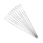 Willkon Set of 10 Stainless Steel Skewer Sticks for BBQ Grill