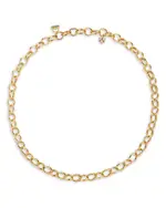 Temple St. Clair 18K Yellow Gold Diamond Open Arno Chain Necklace, 18