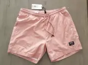 WESC Zack Swim Trunks Shorts Size Mens XL Womens XXL Solid Dusty Rose NEW