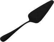 MAGICLULU Stainless Steel Cake Server Serrated Edge Pie Cake Cutter Slicer Pizza Dessert Pastry Spatula for Wedding Birthday Party Black