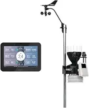 Davis Instruments Vantage Pro2 Weather Station w/ UV/Solar Sensor & Console, Black LCD LED Display