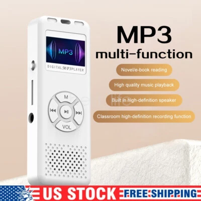 Multifunction Digital Voice Recorder MP3 Player w/ 3.5mm Earphone Music Speaker