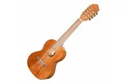 Tiki 8 String Mahogany Solid Top Electric Ukulele with Gig Bag (Natural Gloss)