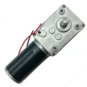 DIY Robot DC 24V 7000/14RPM High Torque Turbine Worm Gearbox Gear Motor