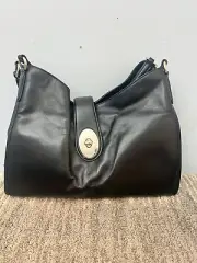 Coach F37637 Madison Carlyle BlackSmooth Soft Leather Hobo Shoulder Bag