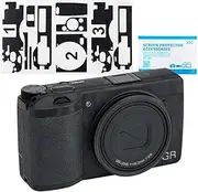 Anti-Scratch Camera Body Skin Cover Protector Film for Ricoh GR III GR3 GRIII Camera - 3M Sticker/Shadow Black Camouflage