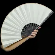 [Generic] Master Kung Fu Fan Defense,Tactical Metal Folding Fan for Powerful Airflow Training & Swift Self-Protection,Total Length 13 Inches, Suitable for Fitness and Defense Decoration, Fanning (C)