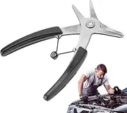 Circlip Plier | 2-in-1 Circlip Pliers for Assembling | 2 In 1 Purpose Circlip Pliers for External Internal Use, Retaining Ring Spring Installation and Removal Tool