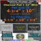 For Whirlpool 4359331 Microwave Oven Range Hood Grease Charcoal Carbon Filter CE