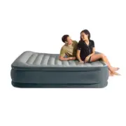 Intex Queen Dura-Beam Comfort Pillow Airbed W/ Internal Pump