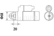 Mahle Starter Motor for Hamm Tandem HD12.. Hatz W-Series 4W35 4W351
