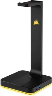 Corsair CA-9011167-AP ST100 RGB Premium Headset Stand with 7.1 Surround Sound -