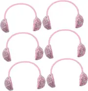 GARIOUANS Doll Earmuffs Stylish Mini Hairband Set for Girls Warm Winter Outfit Accessory for Dollhouse