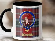 Stevens Clan Scottish Tartan Crest Mug