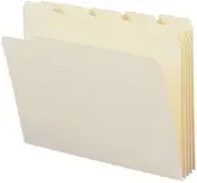 Smead 10356 File Folders 1/5 Cut Reinforced Top Tab Letter Manila 100/Box