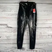 Spanx Women's Size M Faux Patent Leather Leggings NWT