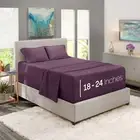 Nestl King Size Sheet Set, Microfiber, Extra Deep Pocket, 4 King, Purple
