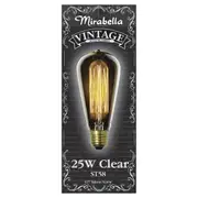 Mirabella E27 ST58 25W Vintage Style Filament Bulb