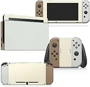 Tacky Design Classic colorwave Skin Compatible with Nintendo Switch Skin Wrap Cover, Color Blocking Skin for Nintendo Switch Stickers, Premium 3M Vinyl (Pastel Green & Brown, Nintendo Switch)