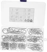 Cotter Set 125pcs R-Type Hitch Pin Clips Spring Retaining Wire Hardware for Trailer Hitch