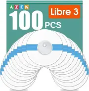 100 Pack Freestyle Sensor Covers For Libre 3, Waterproof Adhesive Patches,