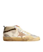 Mid Star LTD with silver metallic leather inserts and pink star 37,38,39,40,41 Nude
