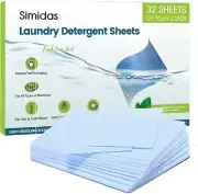 Laundry Detergent Sheets, 32 Loads Fresh Linen Scent Laundry Soap Washing No