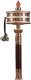 Hand Cranking Buddhist Prayer Wheel Tibetan Prayer Wheel Buddhist Prayer Wheel Tibetan Hand-Cranked Prayer Wheel Hand-Held Prayer Wheel