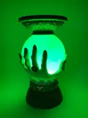 Bath & Body Works 7" X 6" Light-up Fortune Teller Globe 3-wick Candle Holder NIB