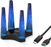 Wavlink USB3.0 WiFi Adapter for Desktop PC, AC1900 Dual Band 5G+2.4G Wireless Network Adapter with High Gain Antennas, MU-MIMO, Magnetic Design for Windows XP/Vista/7/8/8.1/10/11 MacOS 10.7-10.15