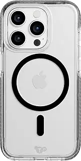Tech21 EvoCrystal Case with MagSafe for iPhone 15 Pro, Graphite Black