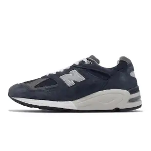 【NEW BALANCE】休閒鞋 990 V2 男鞋 女鞋 藍 銀 美製 反光 麂皮 復古 運動鞋 NB 紐巴倫(M990NB2-D)