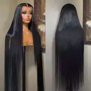 13x6 Straight Lace Frontal Wig Braizilian 5x54x4 Glueless Precut LaceClosure Wig