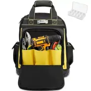 Tool Backpack Multiple Pockets Large Capacity Rubber Base Wear-Resistant and Dur