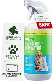 BugMD 32oz Cat and Dog Odor, Stain Eliminator, Spray