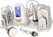 4 in 1 Cavitation Machine Whitening 100-240V 10 Gears 40KHz Fat Burning Machine Firming Improve Pigmentation Body Slimming for Hips for Beauty Salon (AU Plug)