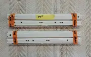 2 SETS OF BLUM 430 CREAM EPOXY COATED 14" FULL EXTENSION DRAWER SLIDES
