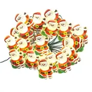 Holiday Time Santa Clause Icon 3-Function 18 LED Christmas Lights Battery Power