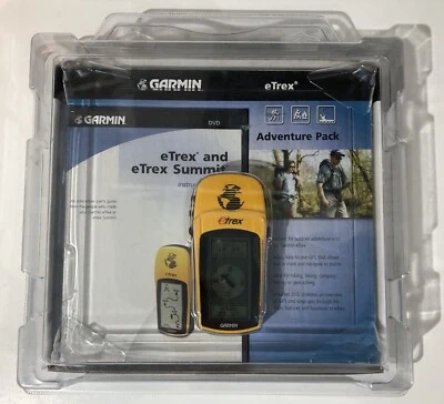GARMIN eTrex Adventure Pack GPS Handheld Personal Navigator W/DVD New Unopened