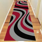 Medori Shine Red Runner Rug