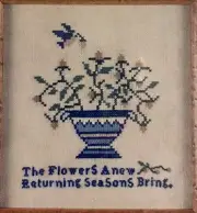 2001 Flowers Anew from Bittersweet House - Cross stitch pattern
