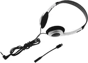 HOUDERCO Djustable School Headphones Retro Wired Headphones Universal Device Compatibility Comfortable On-Ear Headphones in-line Volume Control