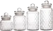 Casa Domani Trellis Storage Jars Set 4 Gift Boxed