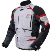 Madagasca-R Black Grey Red Motorcycle Textile Jacket