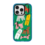 iPhone 16 Pro Impact Ring Stand Case MagSafe Compatible Dog Park iPhone Case by Tess Smith-Roberts