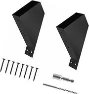 Ｂｅｓｇａ 2 Pieces Pergola Brackets Gazebo Kit Metal Support Bracket Woodwork for Wooden Beams Heavy Duty Gazebo Brackets Pergola Kit