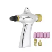 Handheld Sandblast Gun Set with Ceramic Nozzles Portable Aluminum Design