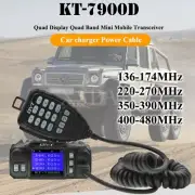 KT-7900D Quad Band Mobile Radio Car Truck VHF UHF Mobile Radio Transceiver x-top