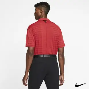 【NIKE 耐吉】Tiger Woods 男 條紋Polo衫 紅 BV0351-687