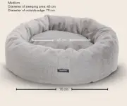 Snooza Cuddler Luxe Fur Bed : Twilight - Medium